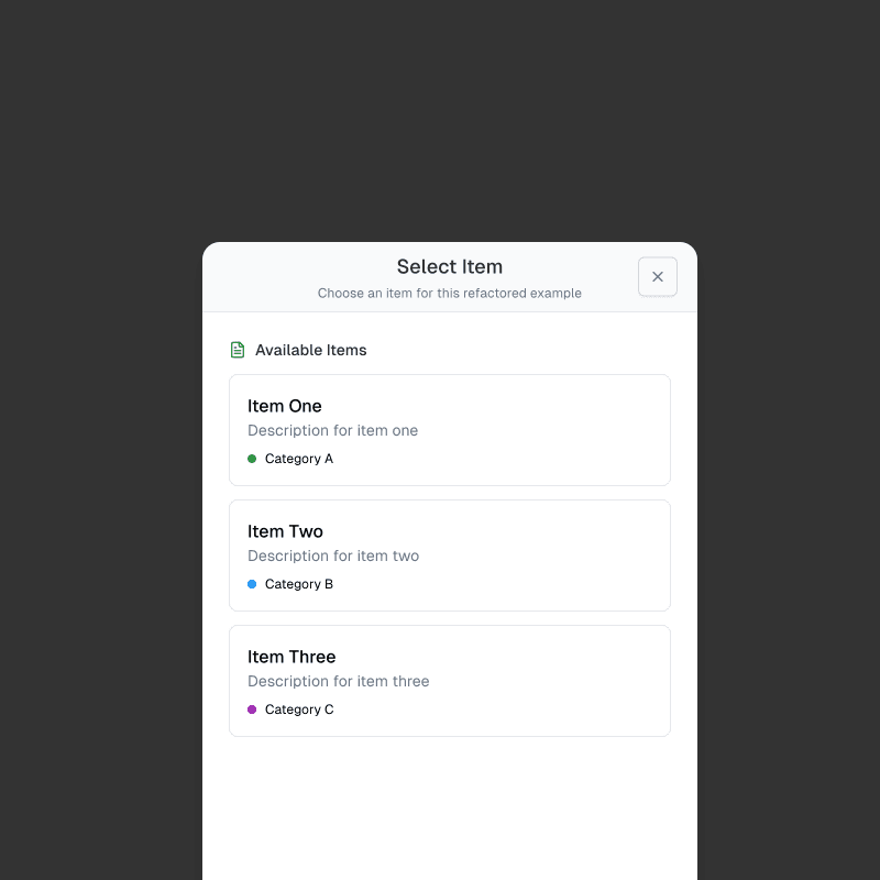 Dynamic Drawer